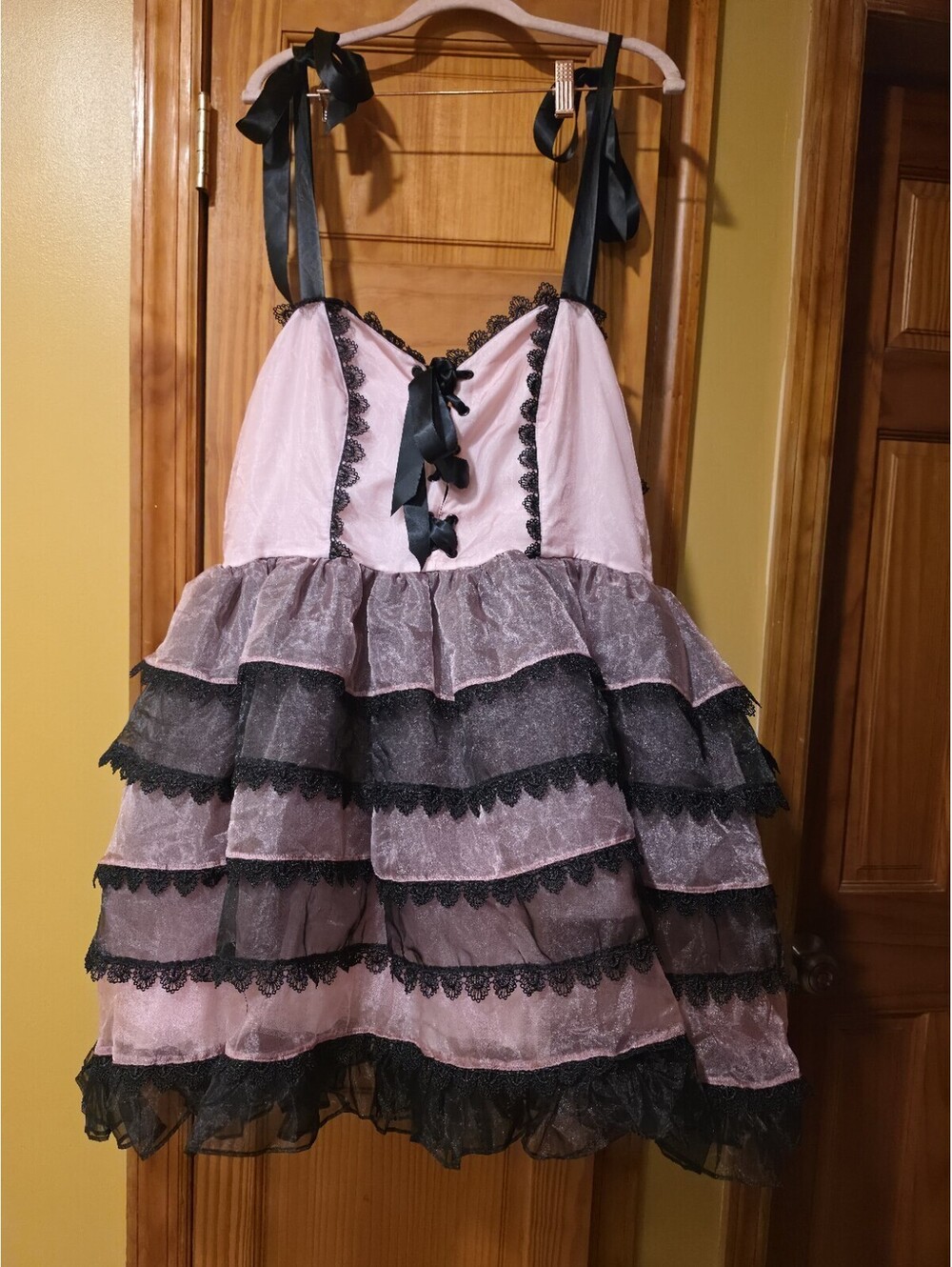 Dolls Kill x Hatsune Miku Take The Stage Babydoll Dress Plus Sz 1x Pink & Black